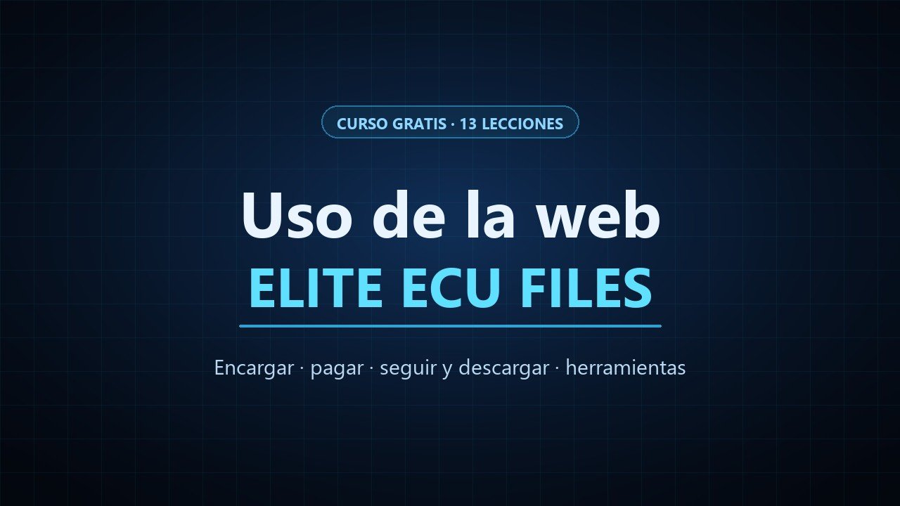Uso de la web ELITE ECU FILES